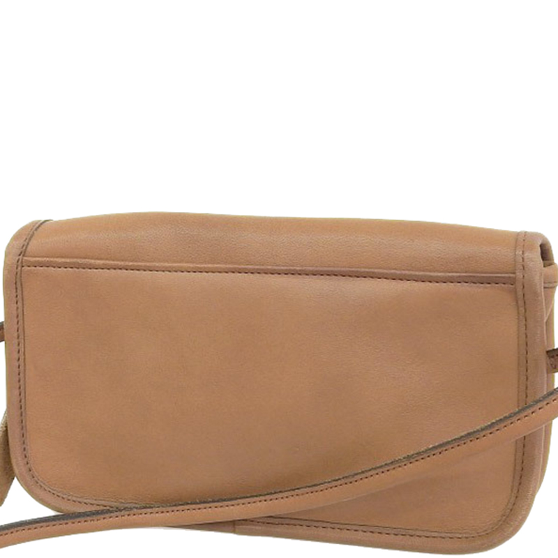 

Coach Brown Leather Turnlock Crossbody Bag
