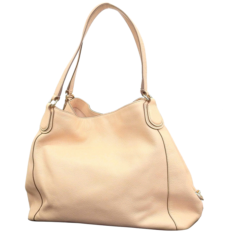 

Coach Beige Leather Edie Shoulder Bag