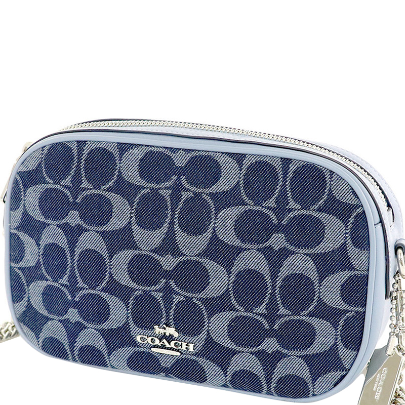 

Coach Blue Signature Denim Crossbody Bag