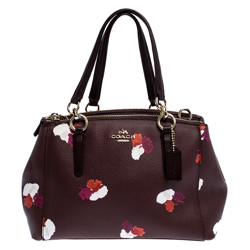 coach burgundy satchel