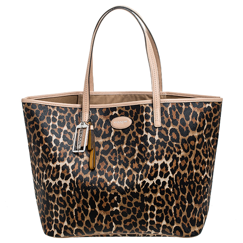 Coach Ivory Leather Stardust Studs City Zip Tote Coach
