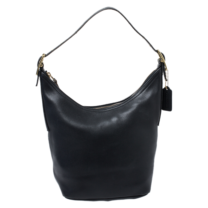 coach black hobo