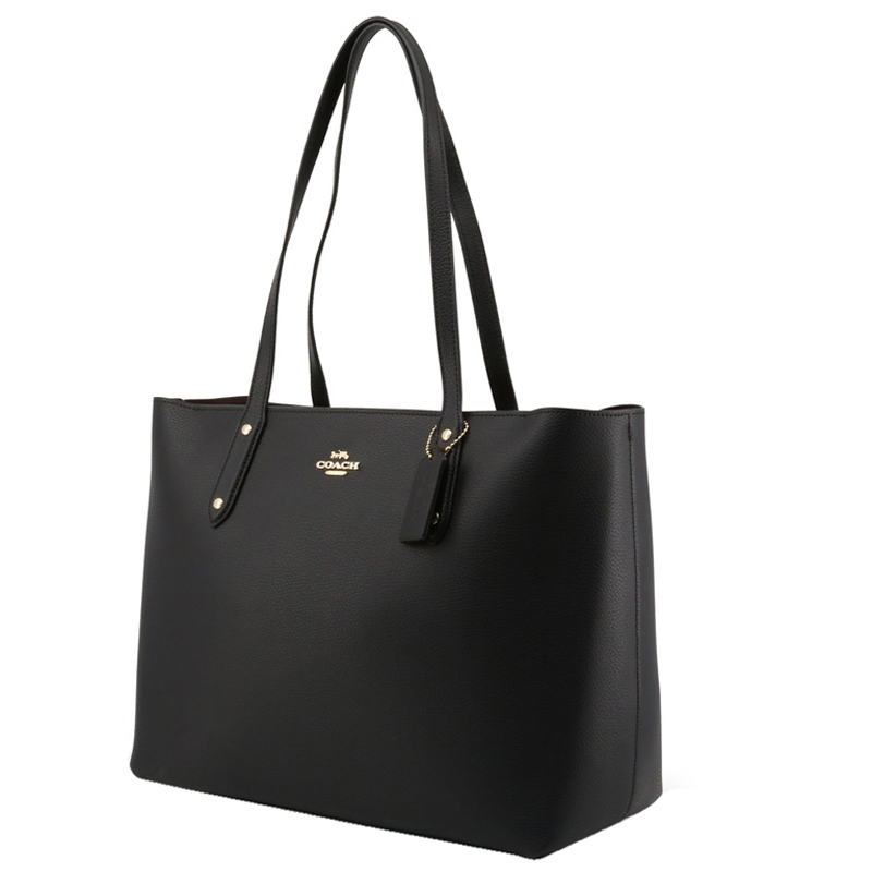 

Coach Black Leather Tote Bag