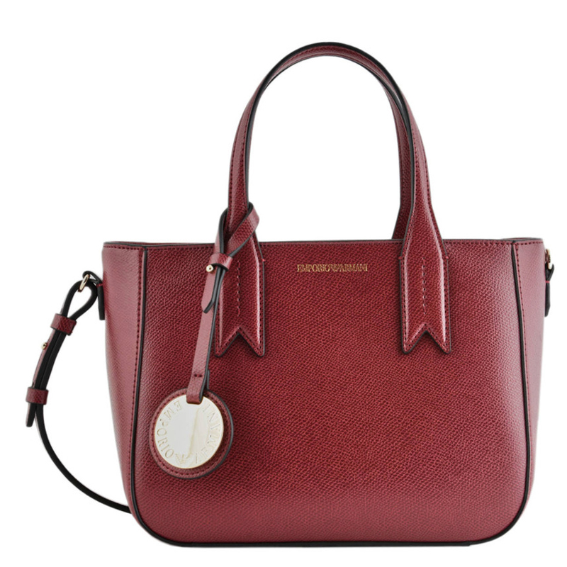 coach bag with red handle