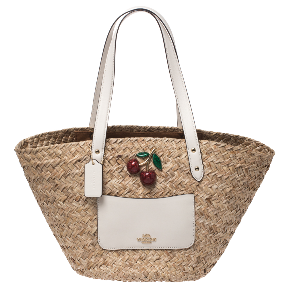 Coach Straw Purse Tan - $27 (73% Off Retail) - From Madison