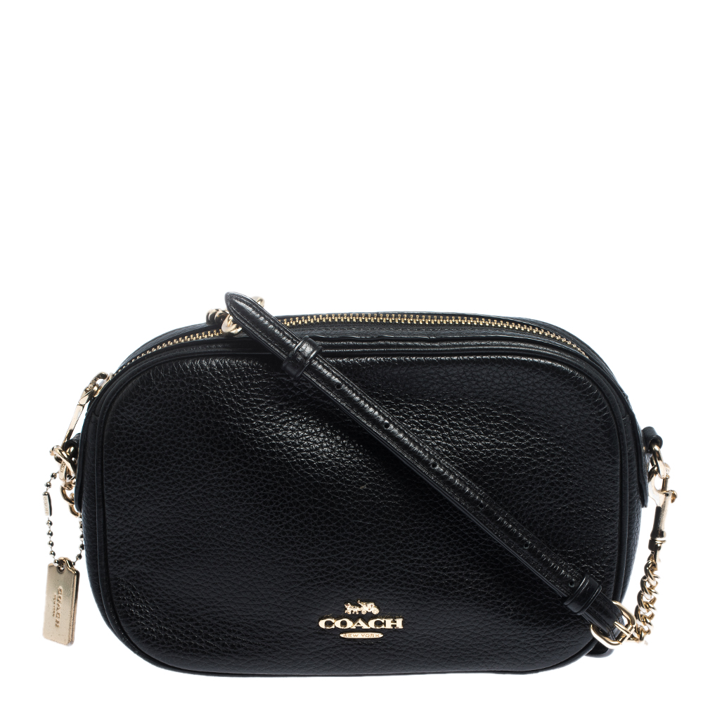 coach black chain crossbody