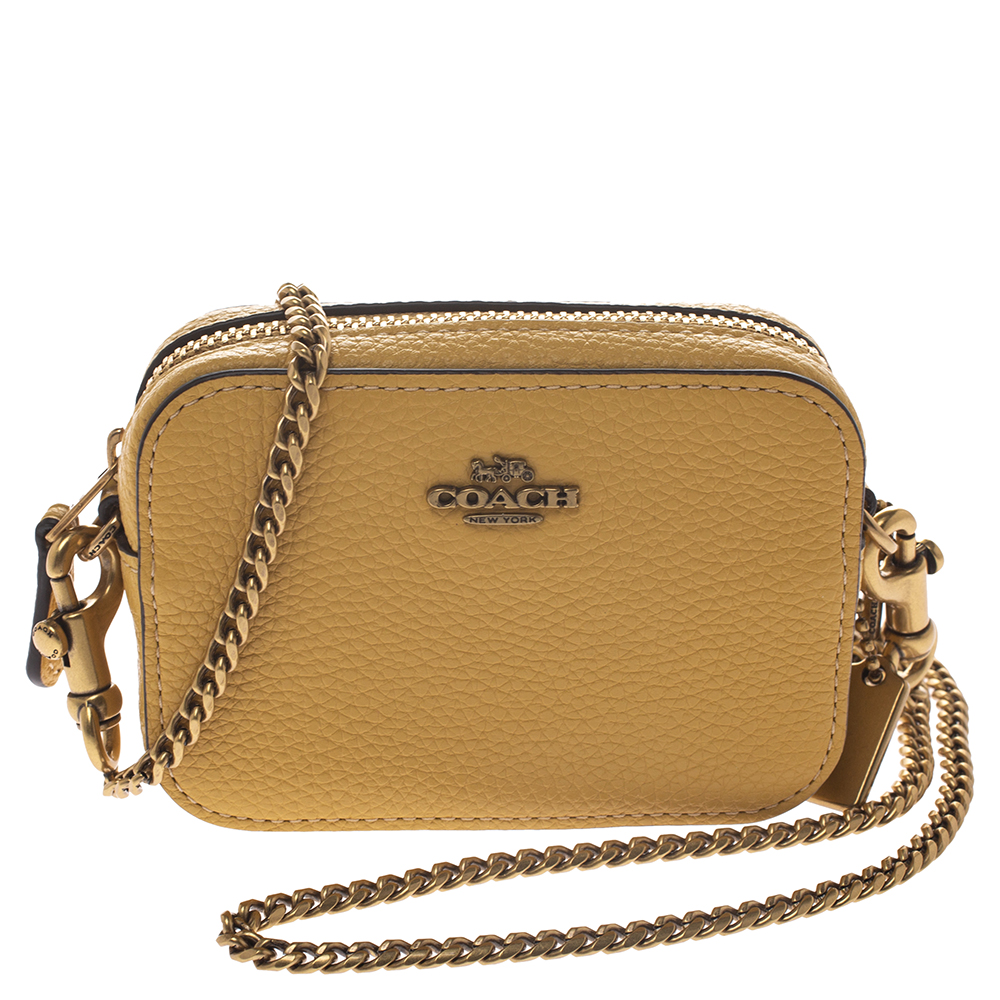 coach yellow bag