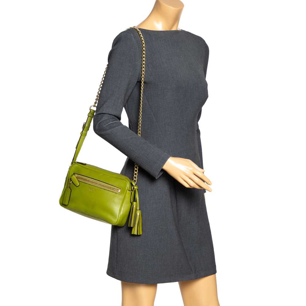 

Coach Green Leather Legacy Camera Crossbody Bag