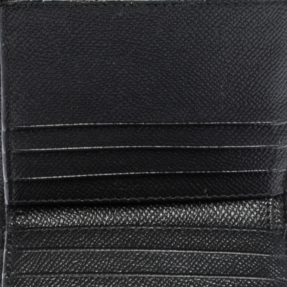 

Coach Brown/Black Coated Canvas and Leather Trifold Wallet