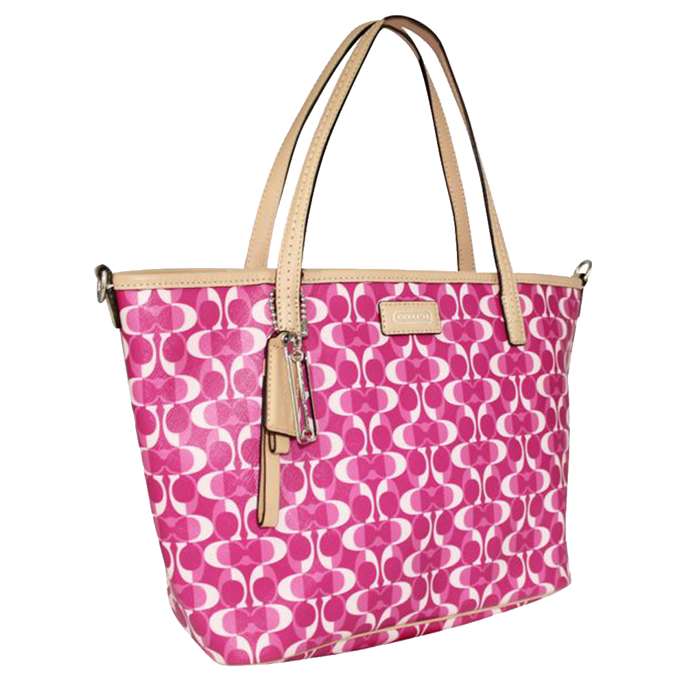 

Coach Pink Coated Canvas Totes