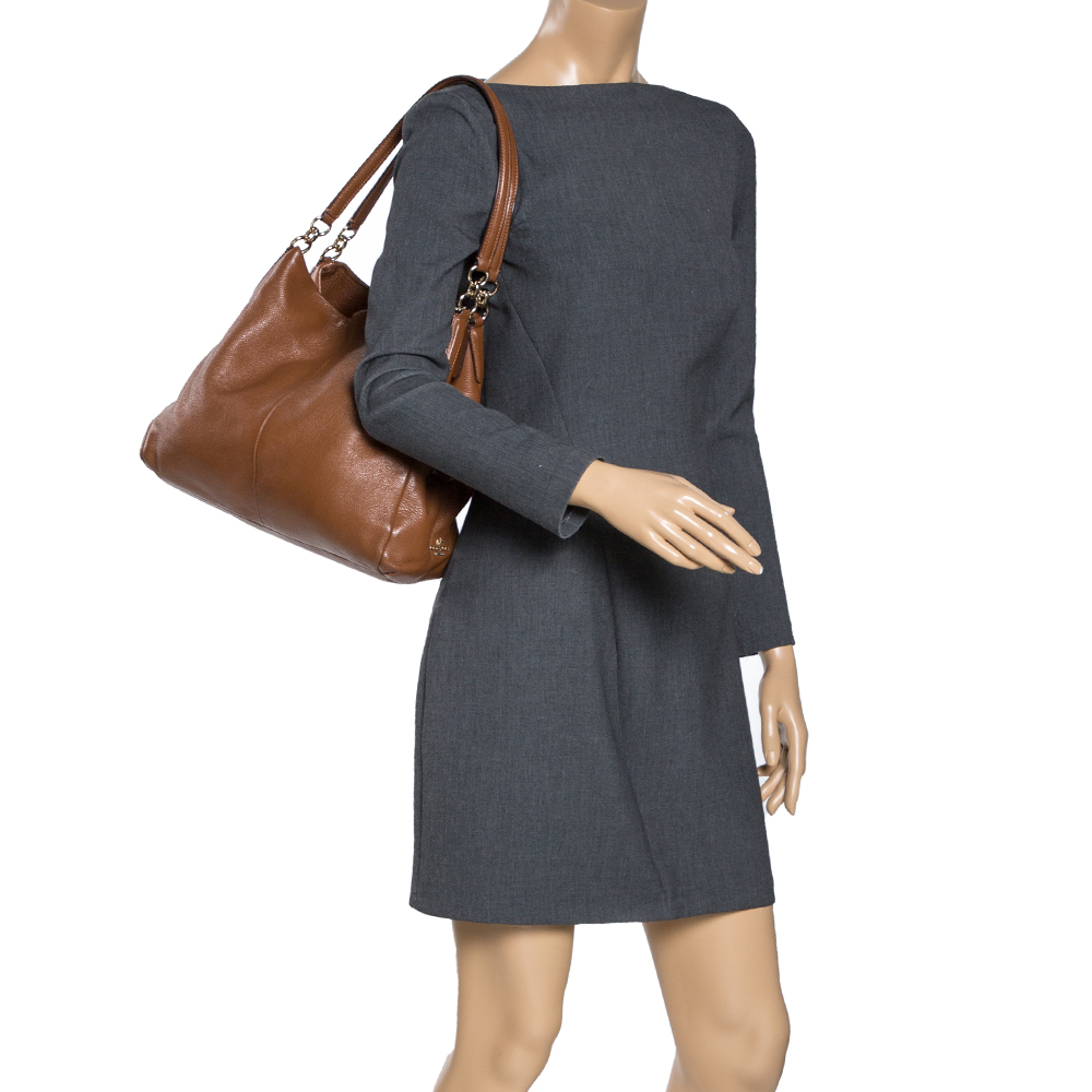 

Coach Brown Leather Edie Shoulder Bag