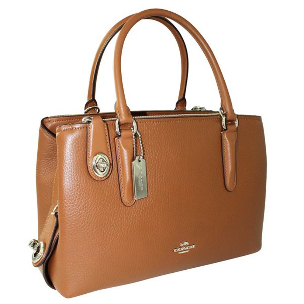 

Coach Brown/Dark Brown Leather Shoulder Bag