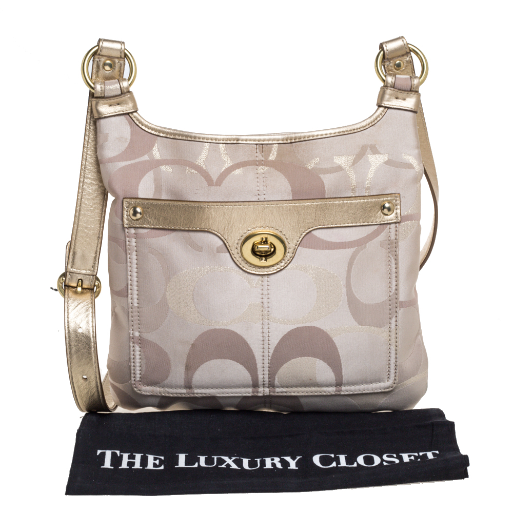 coach beige crossbody