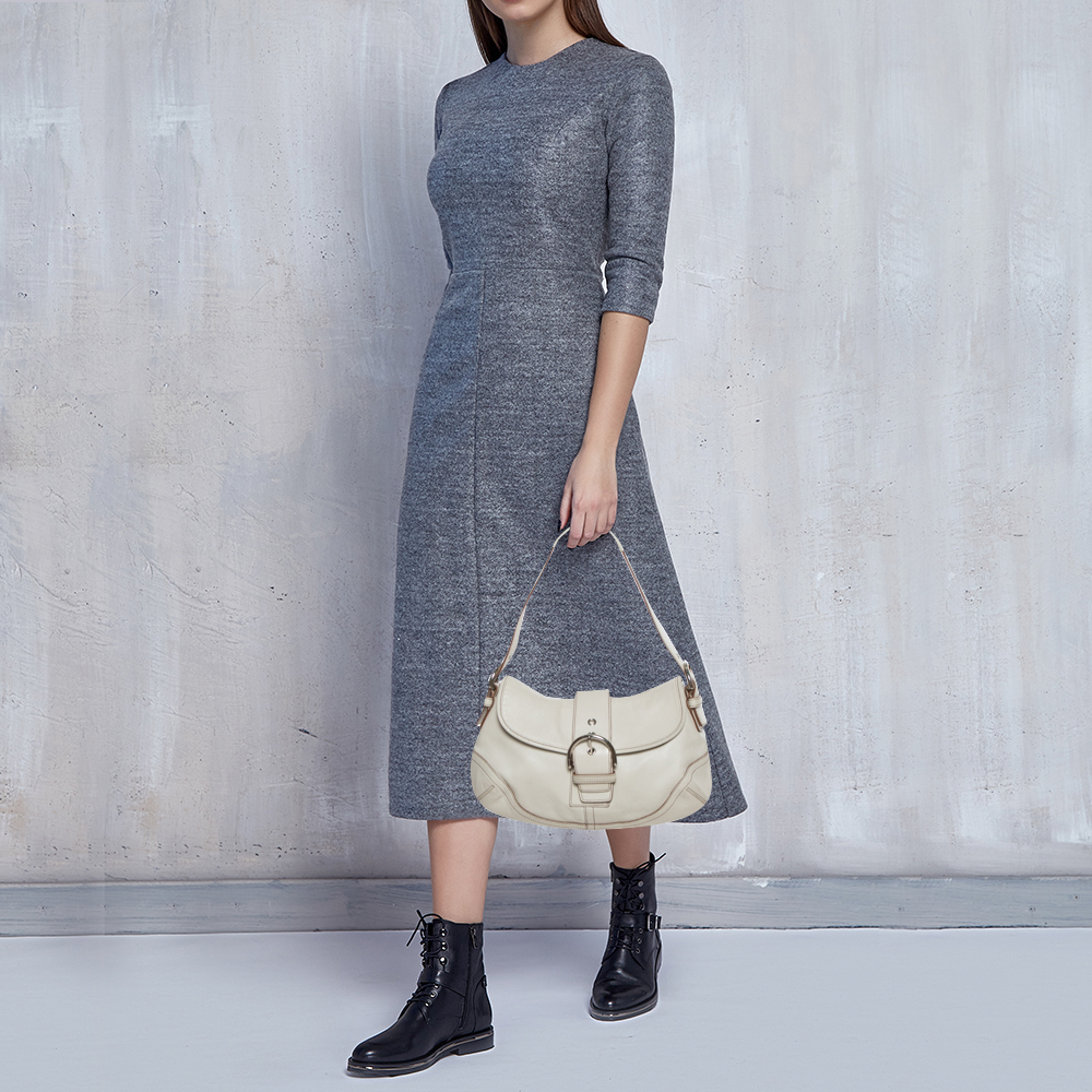 

Coach White Leather Soho Shoulder Bag