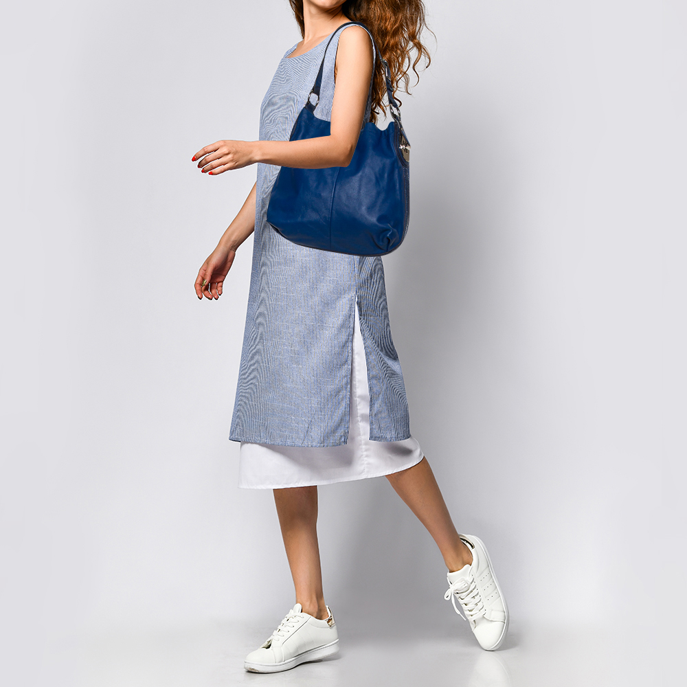 

Coach Blue Leather Hobo