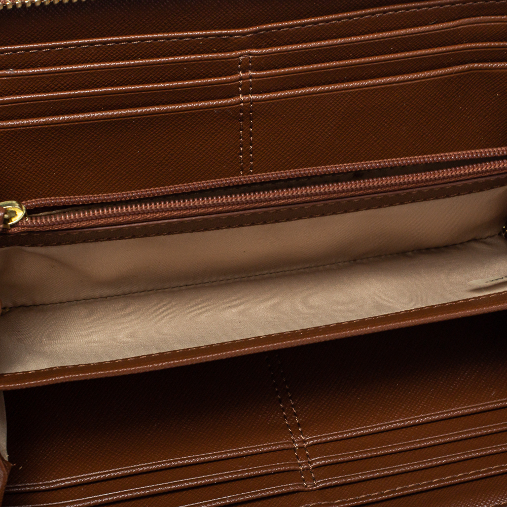 

Coach Brown Leather Zip Around Wallet
