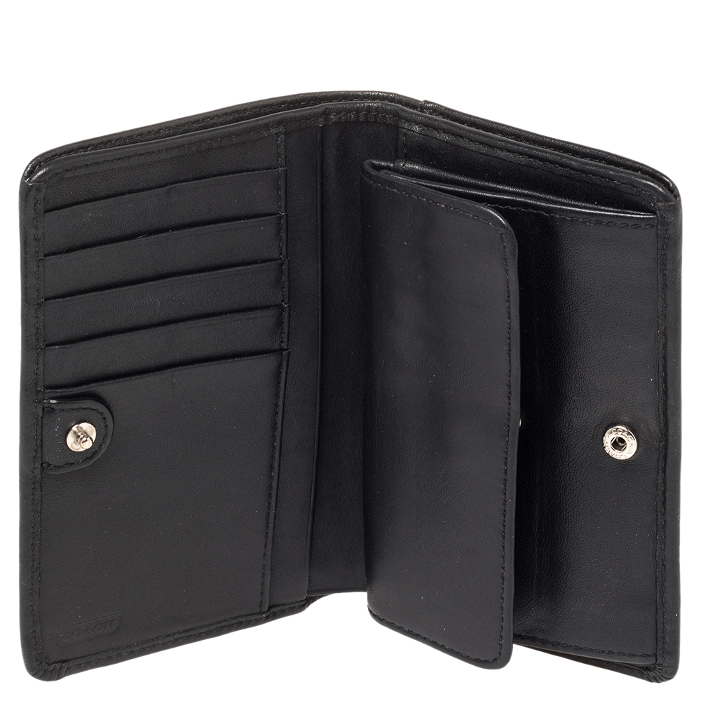 

Coach Black Leather Bifold Wallet