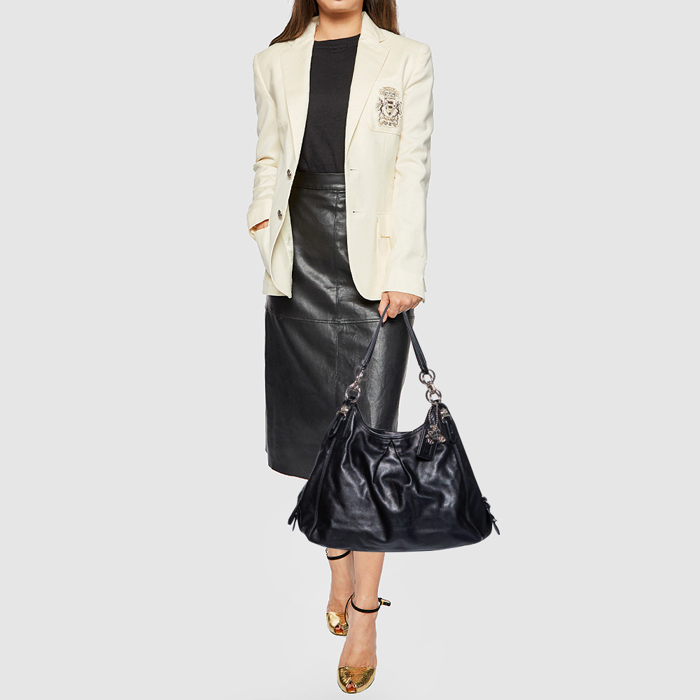 

Coach Black Leather Shoulder Bag