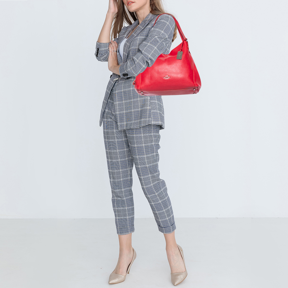 

Coach Red Leather Edie Shoulder Bag