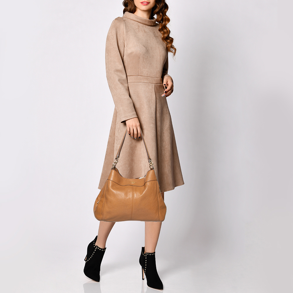 

Coach Brown Leather Edie Shoulder Bag