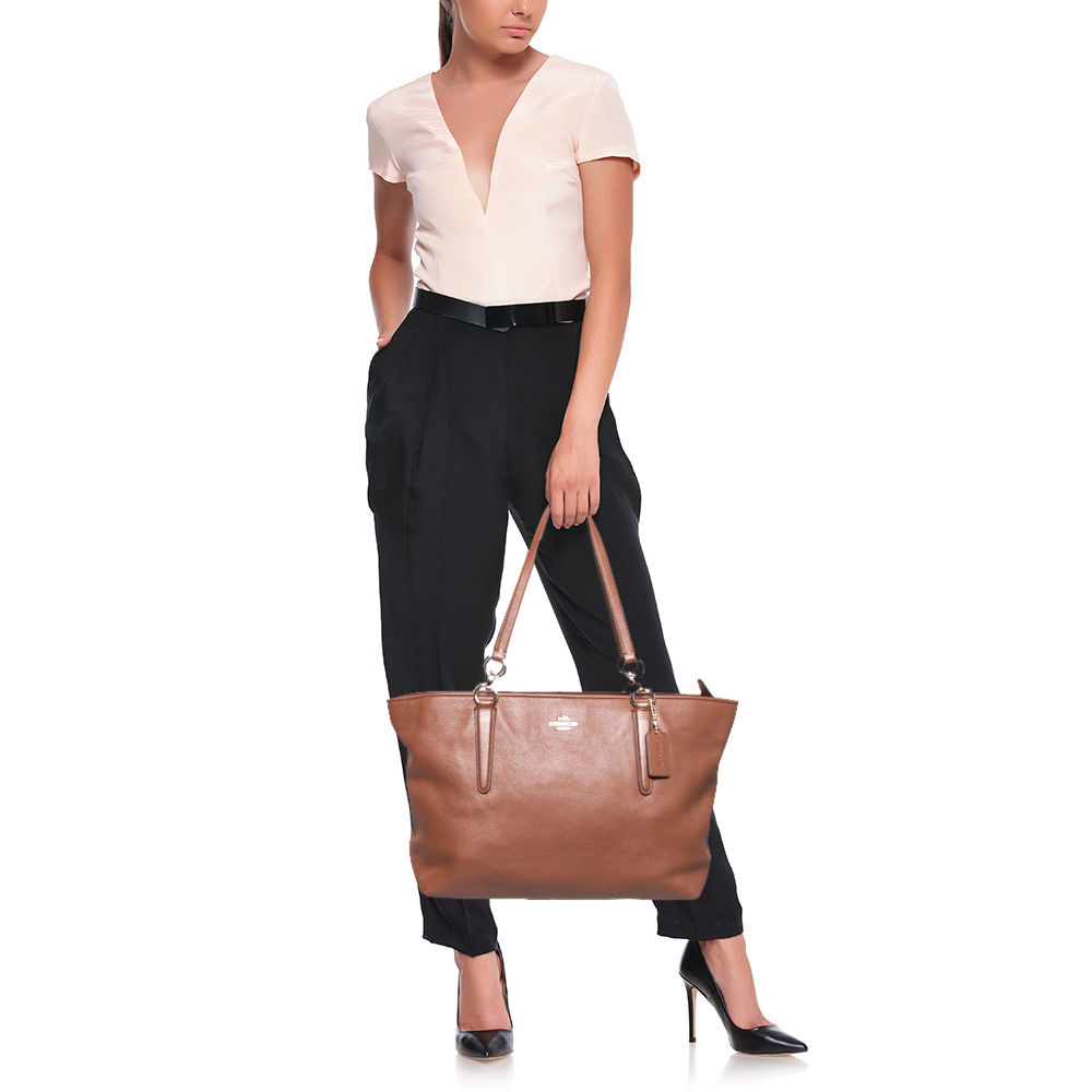 

Coach Brown Leather Tote