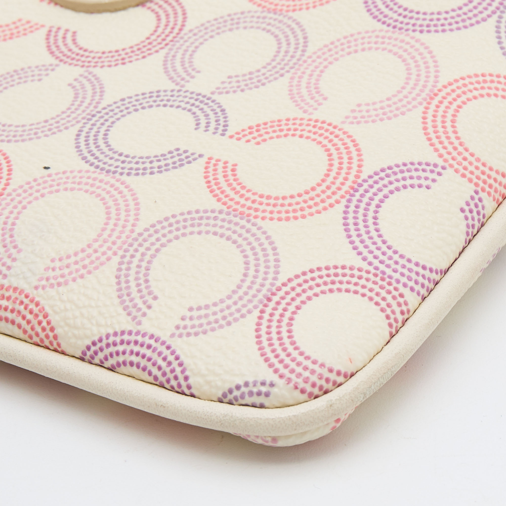 Coach Multicolor Coated Canvas Clutch Bag 