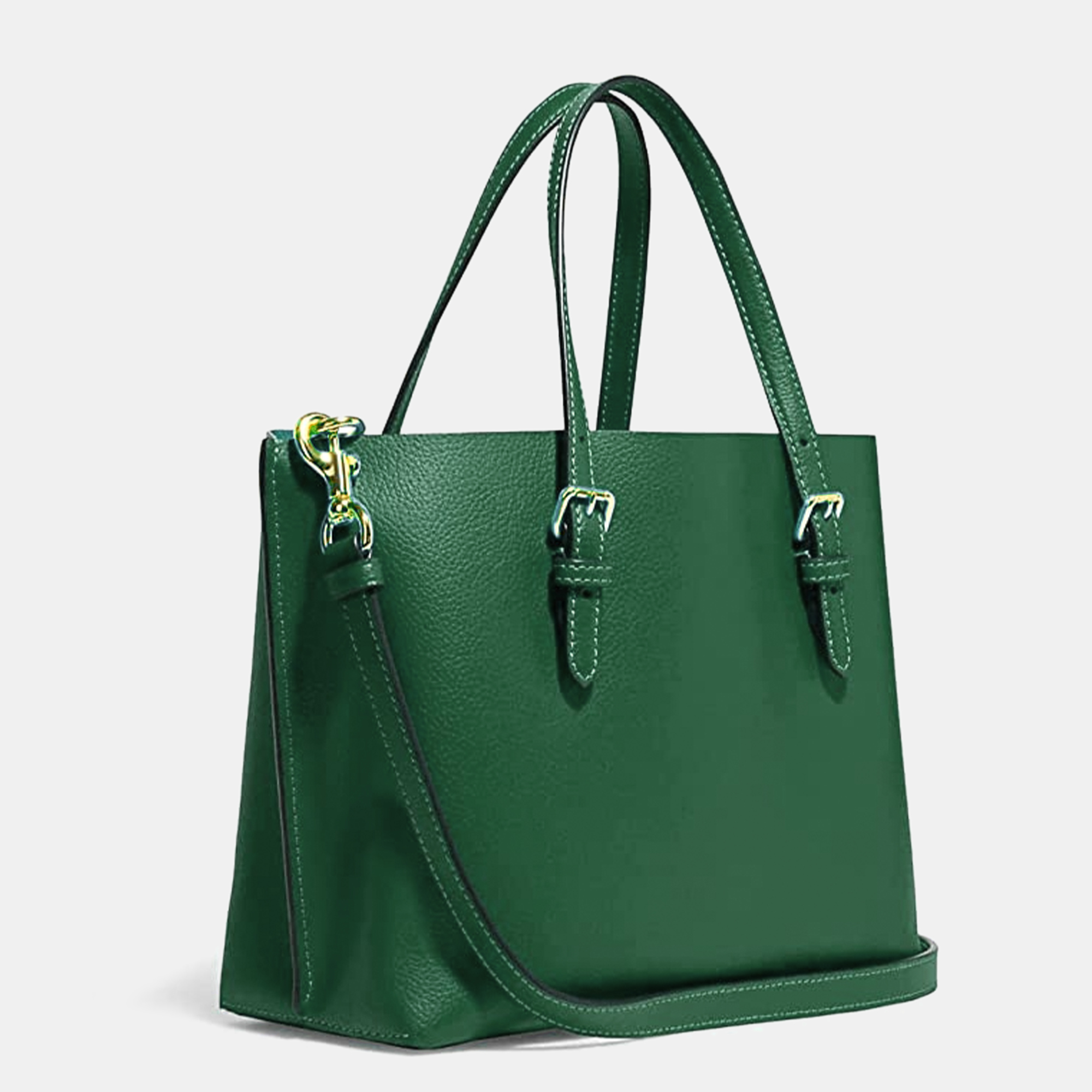 

Coach Green Leather Mollie 25 Tote