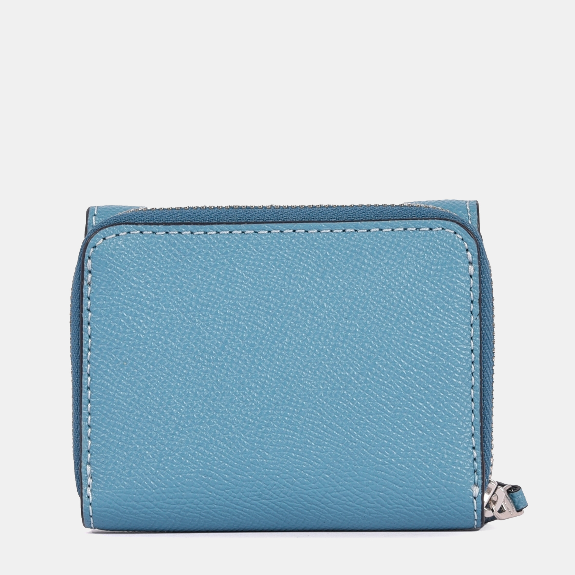 

Coach Blue Leather Trifold Wallet