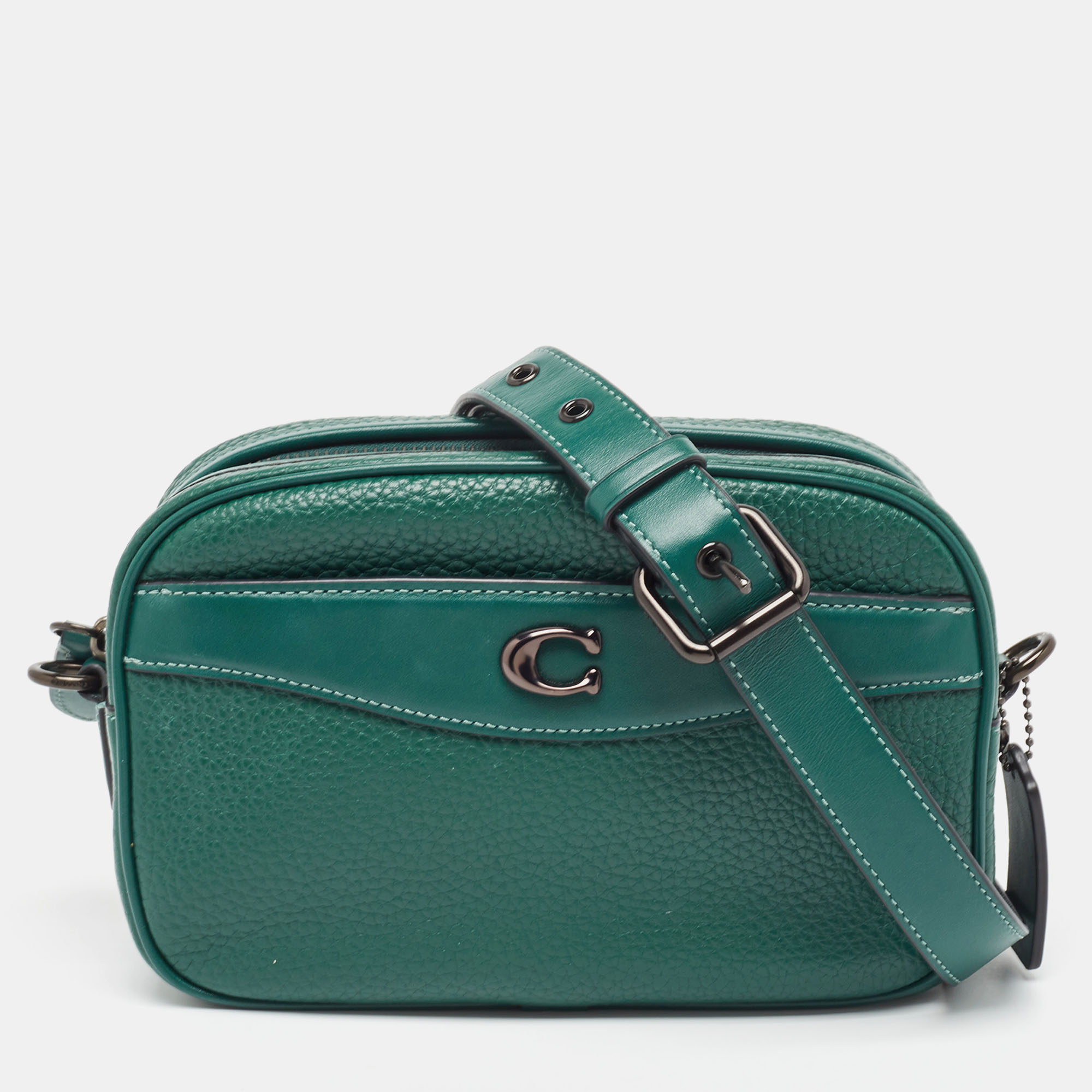 

Coach Green Leather Camera Bag