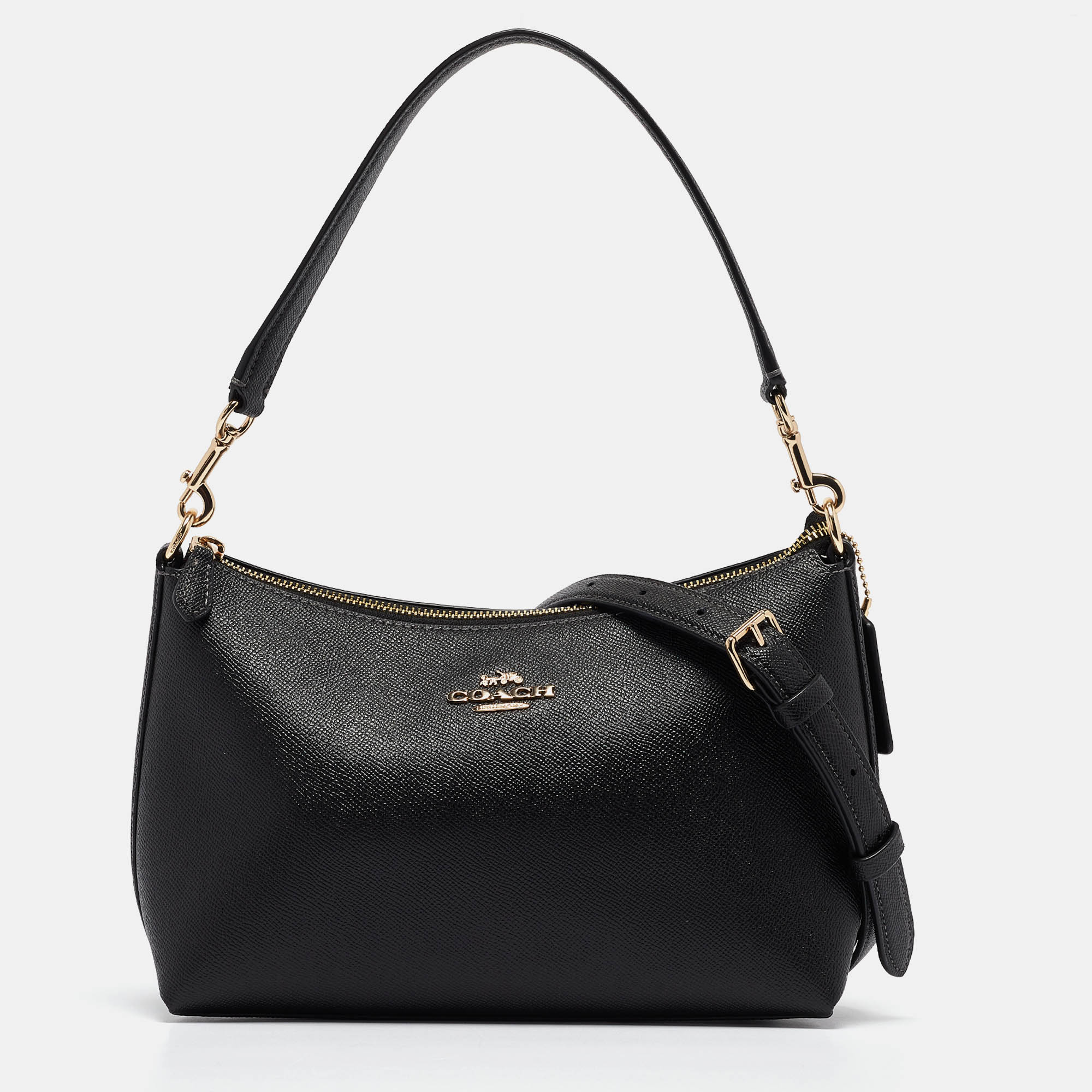 

Coach Black Leather Clara Shoulder Bag