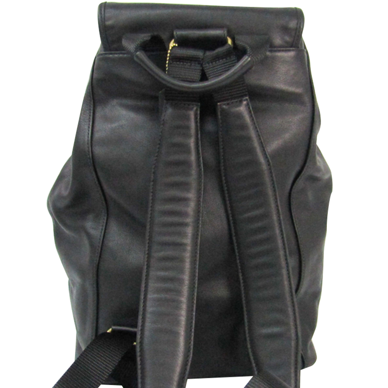 

Coach Black Leather Backpack