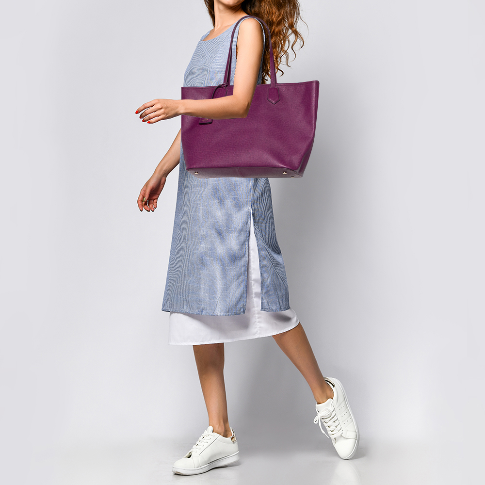 

Cole Haan Purple Leather Tote