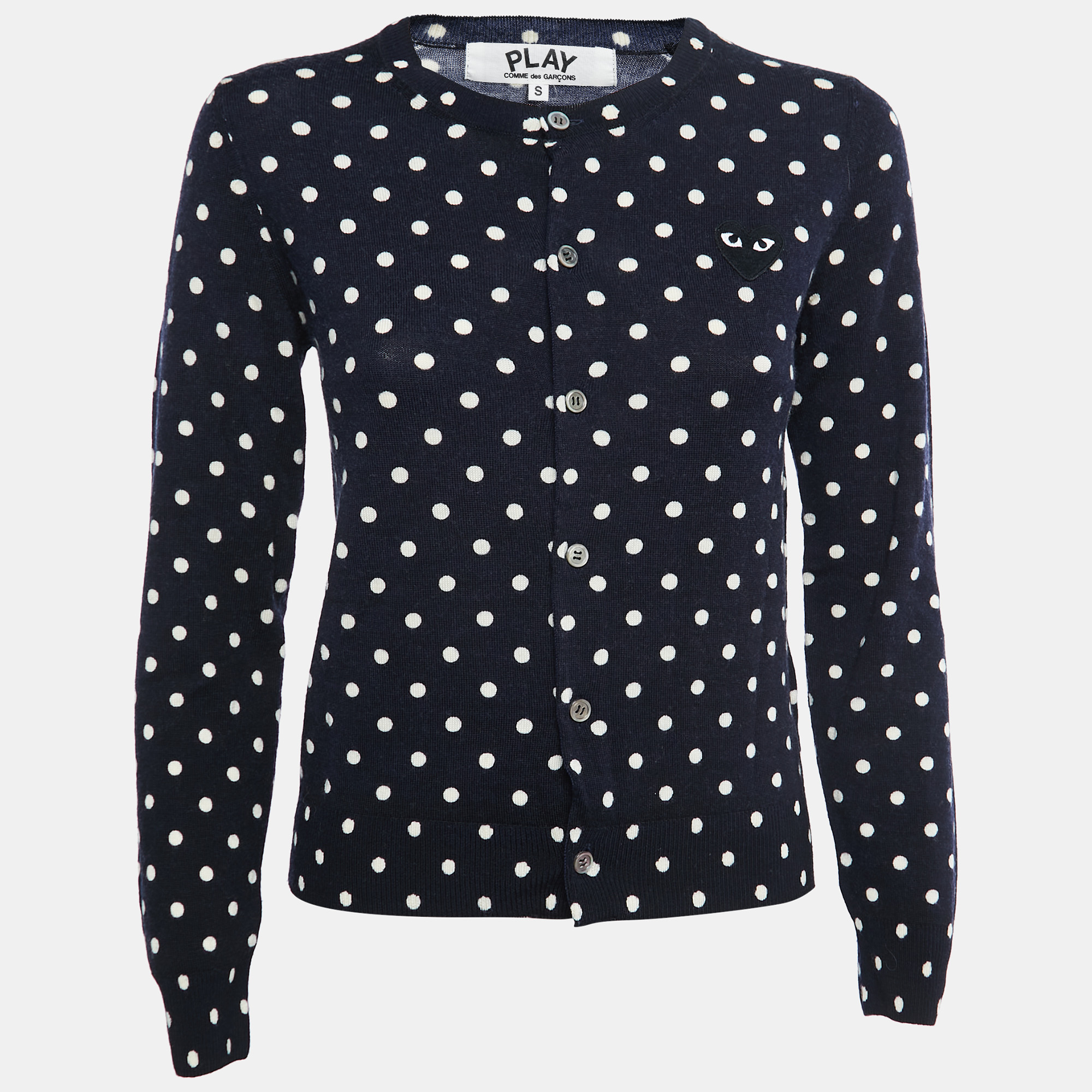 Comme des garcons polka dot sweater hotsell