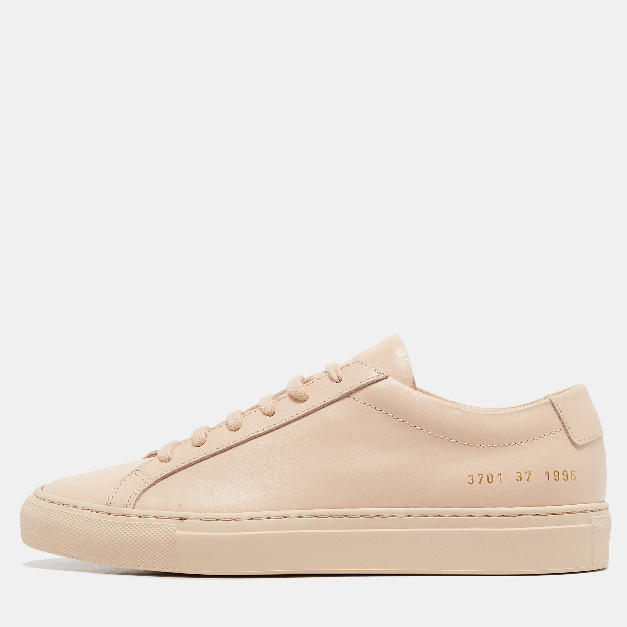 

Common Projects Beige Leather Achilles Low Top Sneakers Size