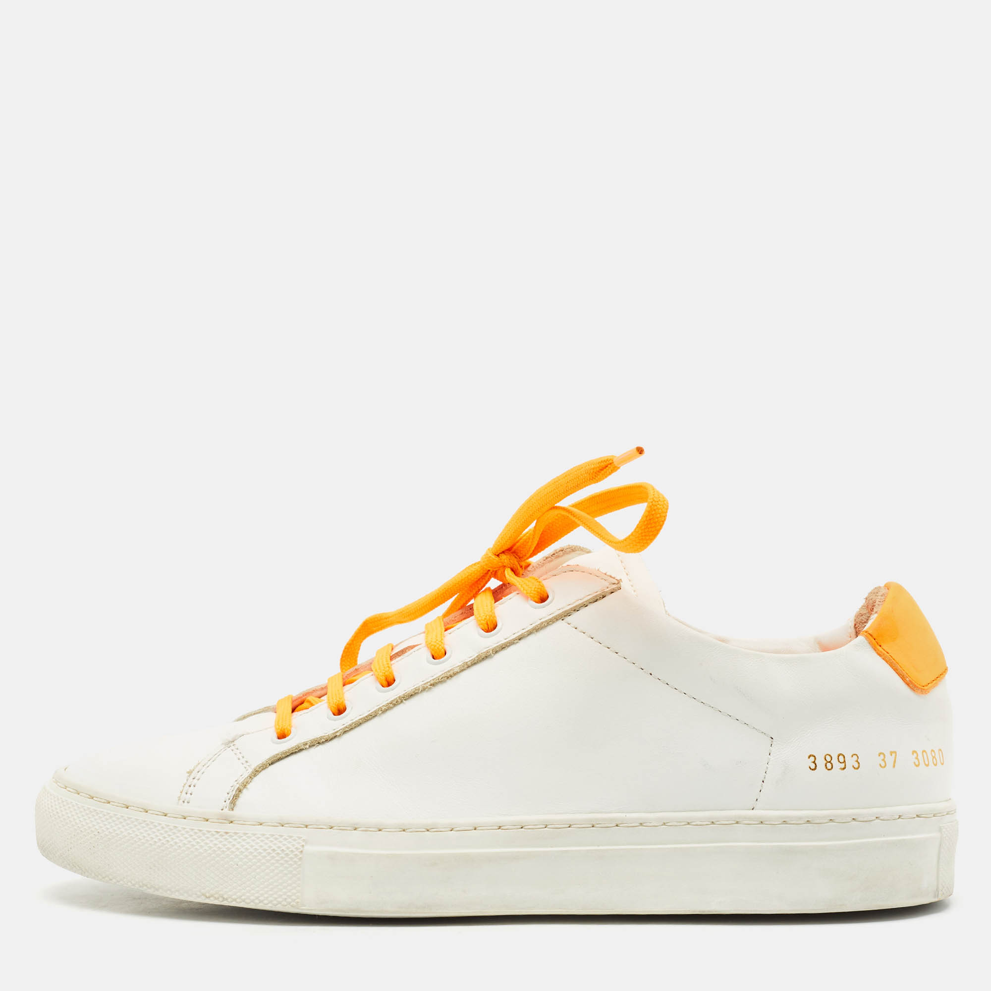 

Common Projects White Leather Achilles Low Top Sneakers Size