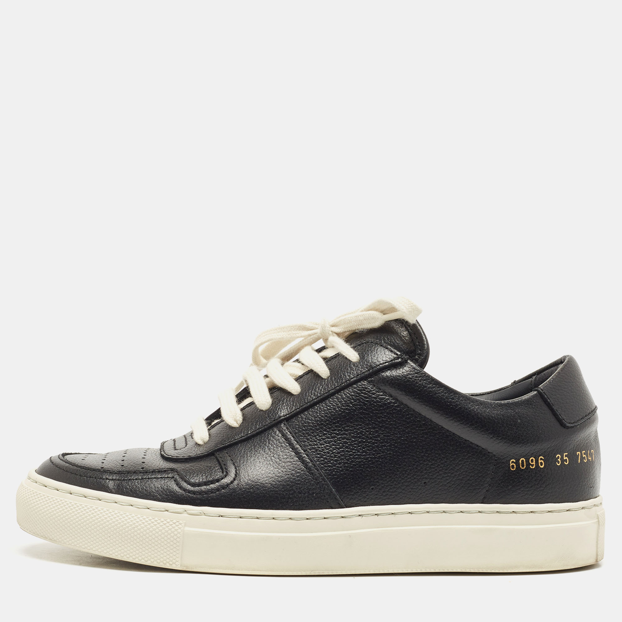 

Common Projects Black Leather Bumby Low Top Sneakers Size
