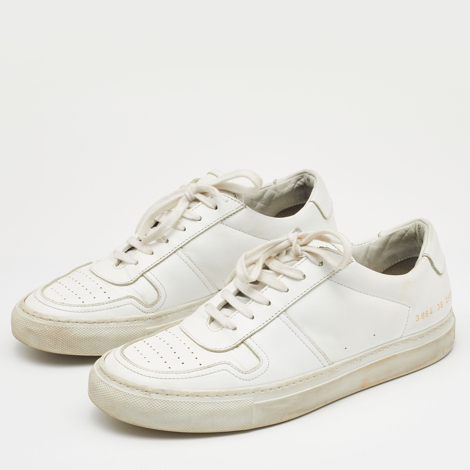 

Common Projects White Leather Achilles Low Top Sneakers Size