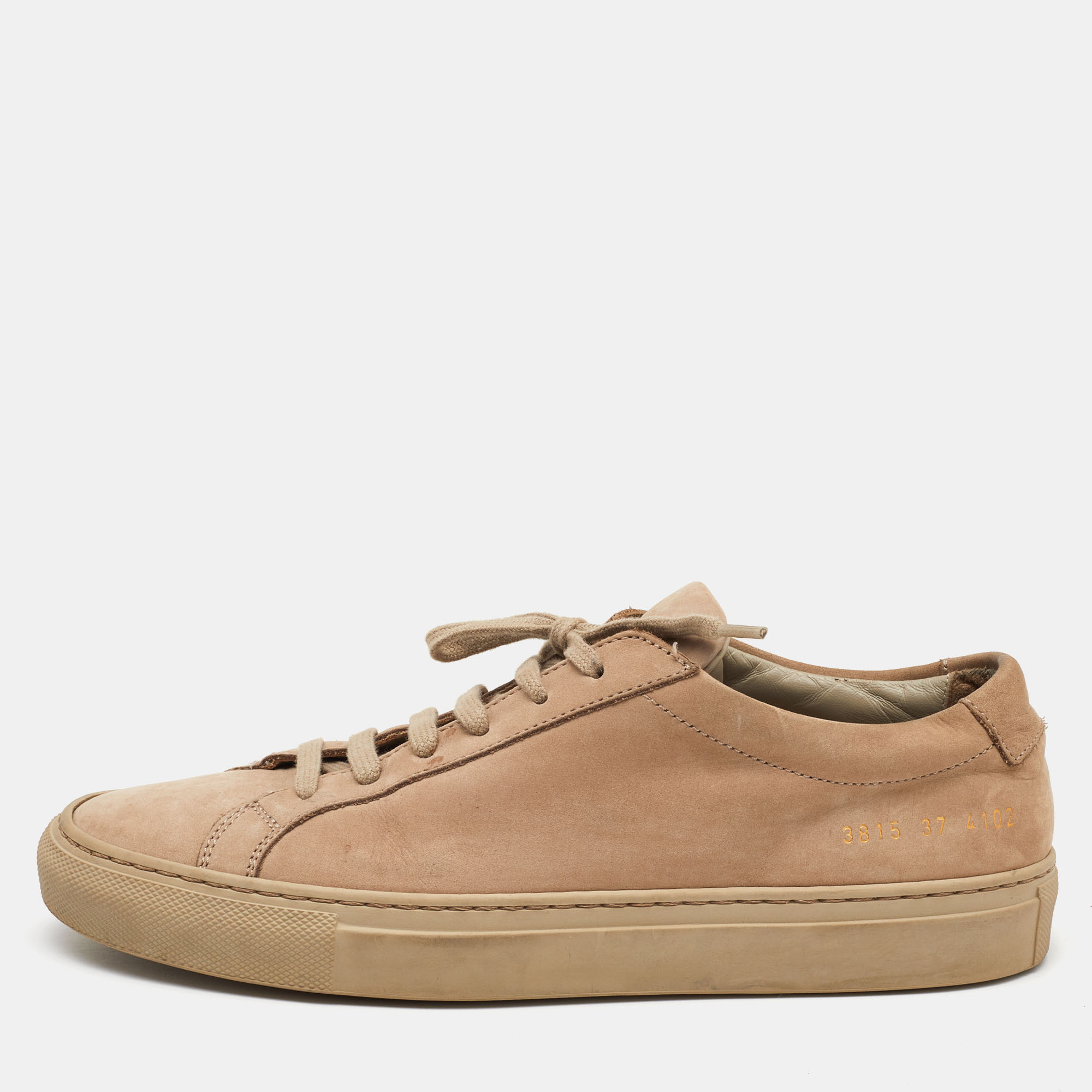 

Common Projects Beige Suede Achilles Lace Up Sneakers Size