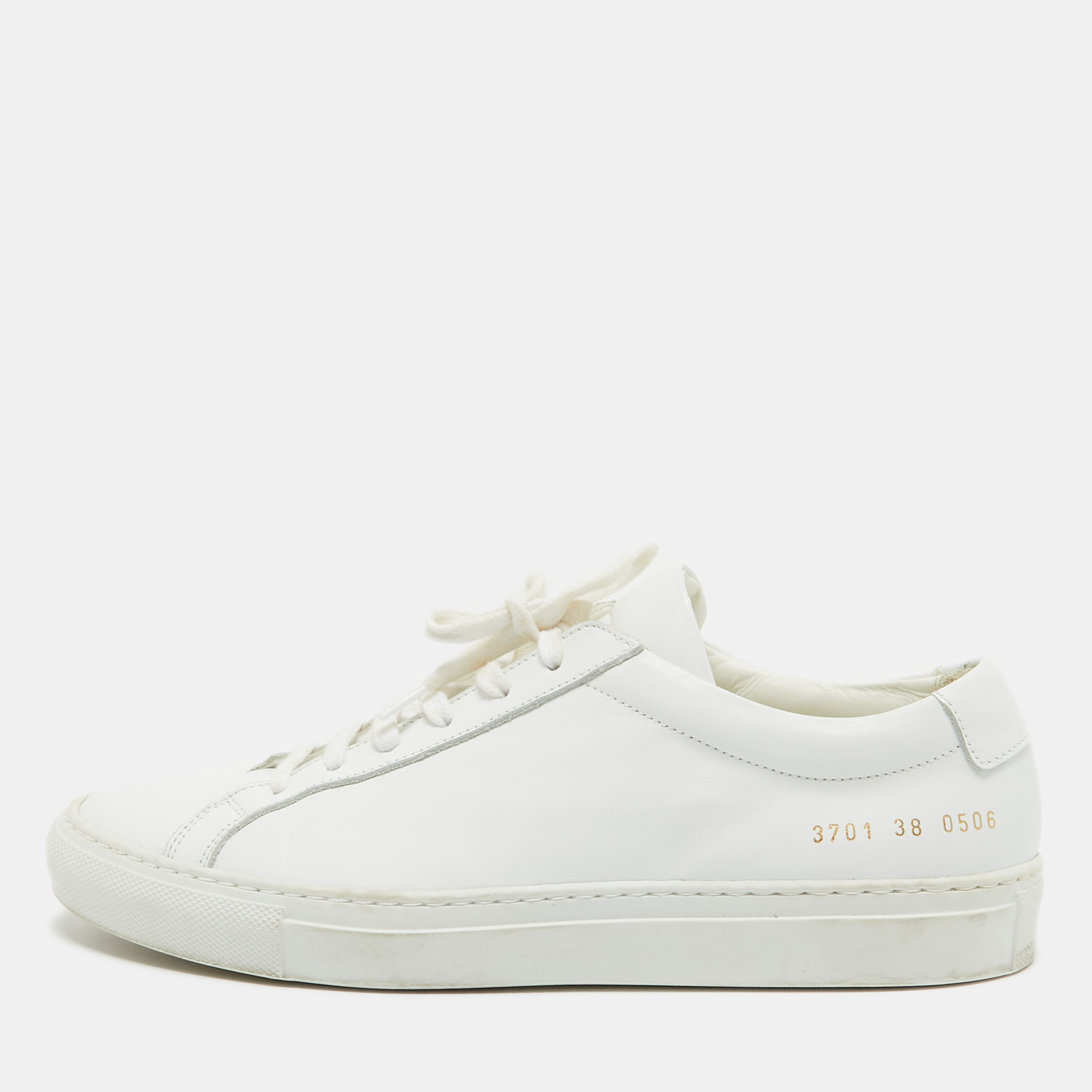 

Common Projects White Leather Achilles Sneakers Size