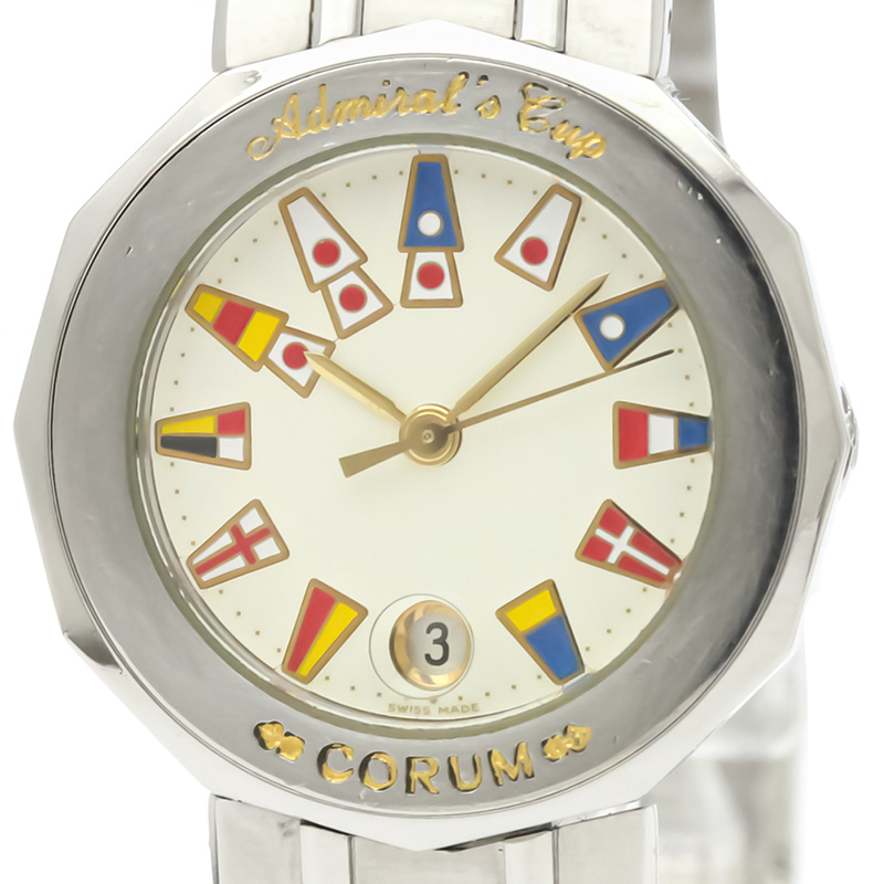 

Corum Ivory Stainless Steel Admirals Cup, White