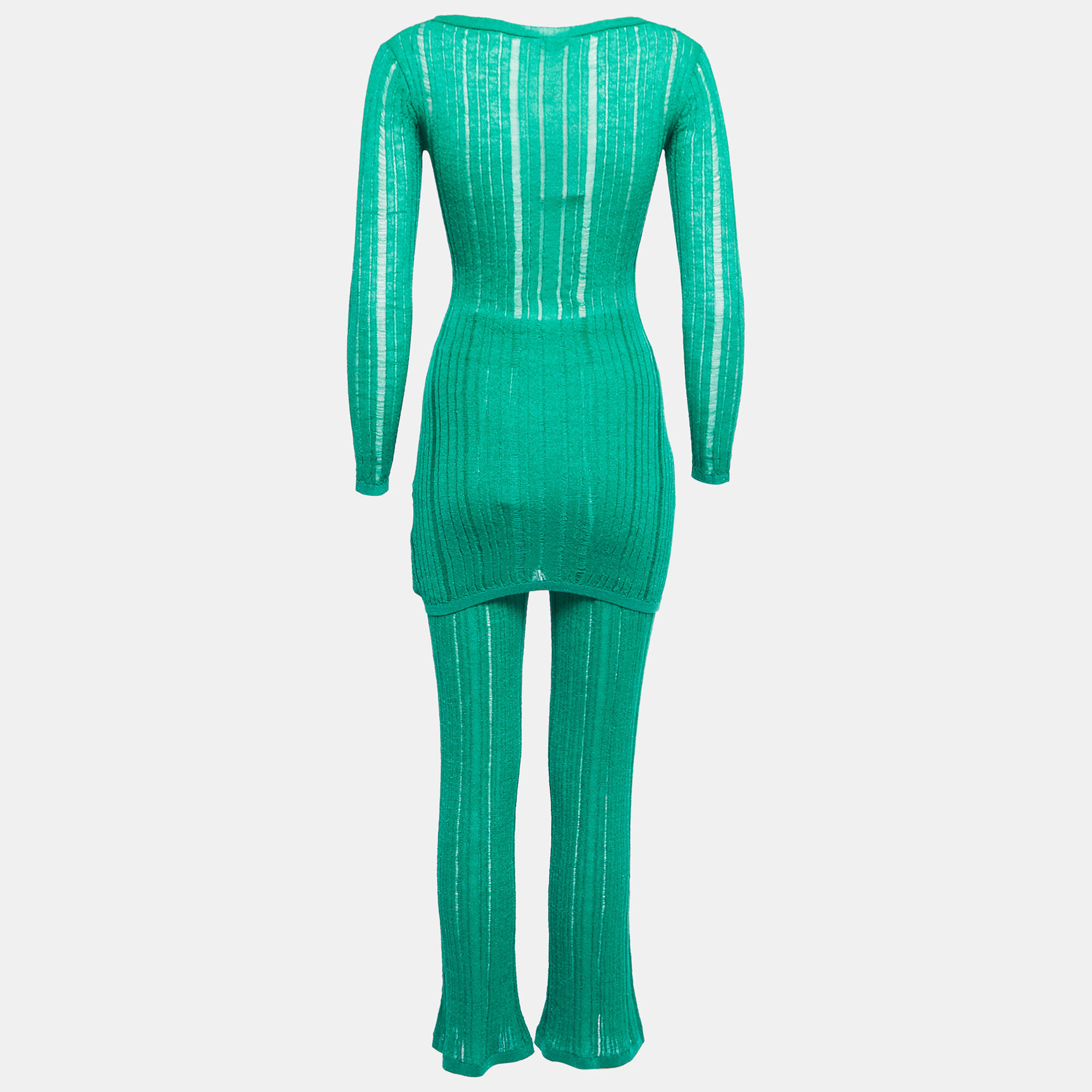 

Cult Gaia Green Knit Top & Pants Set S
