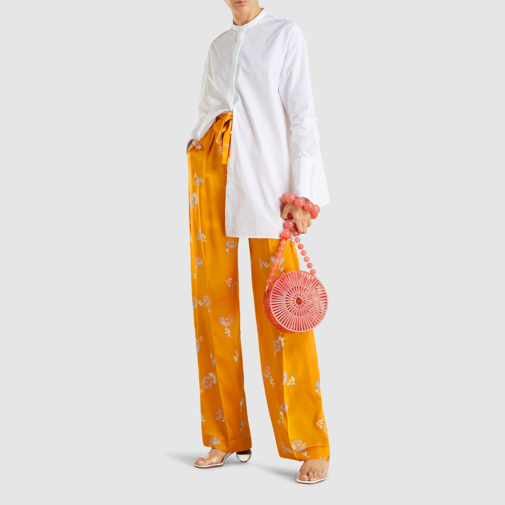 

Cult Gaia Pink Luna Acrylic Shoulder Bag