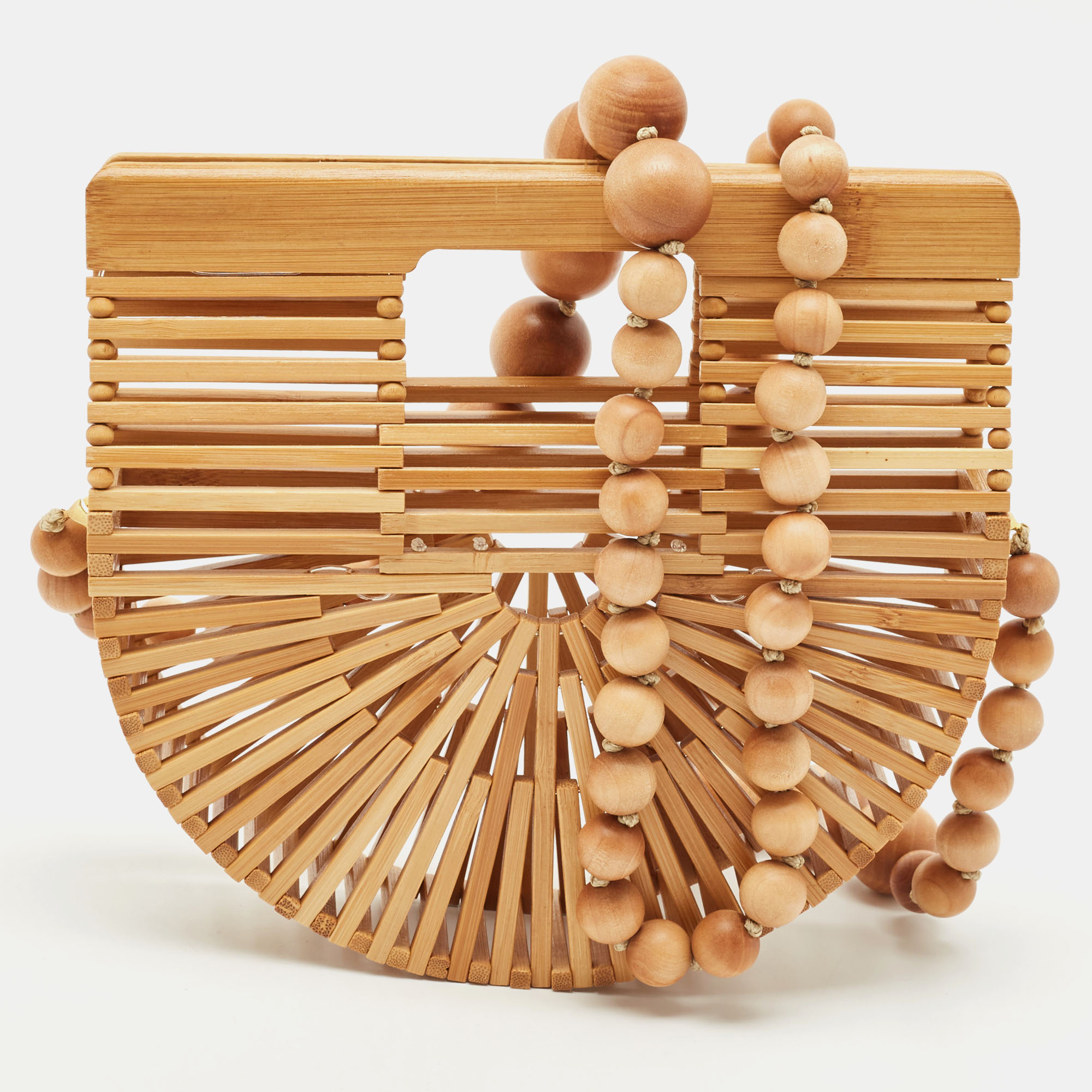

Cult Gaia Brown Bamboo Micro Ark Crossbody Bag