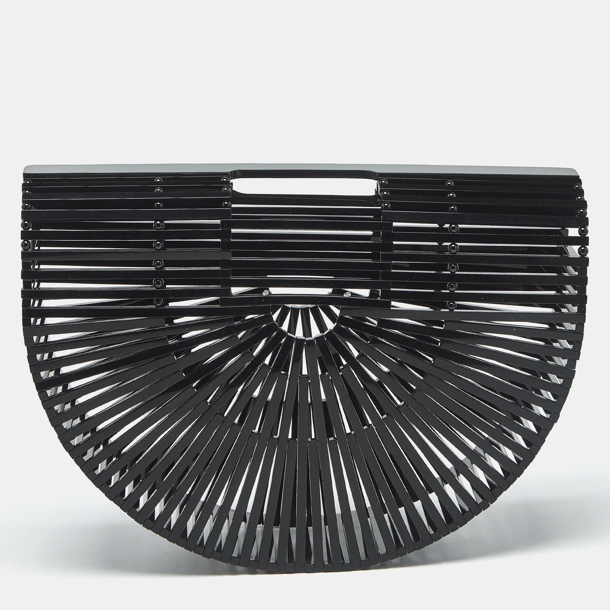 

Cult Gaia Black Acrylic Small Ark Clutch