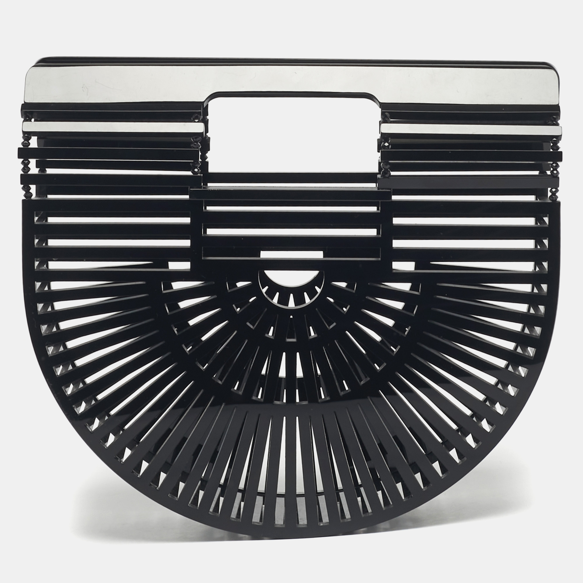 

Cult Gaia Black Acrylic Mini Ark Clutch
