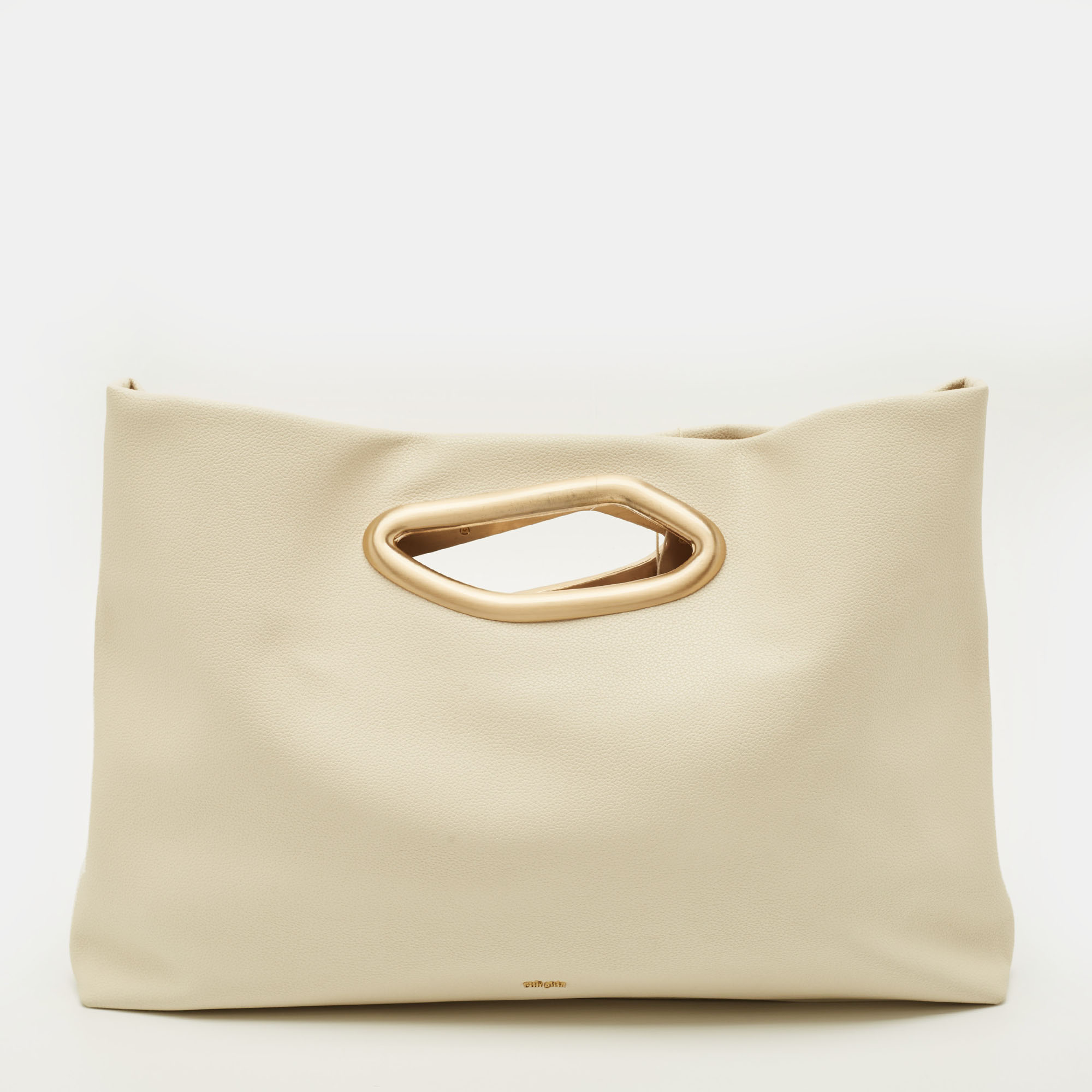 

Cult Gaia Reza Off White Leather Tote