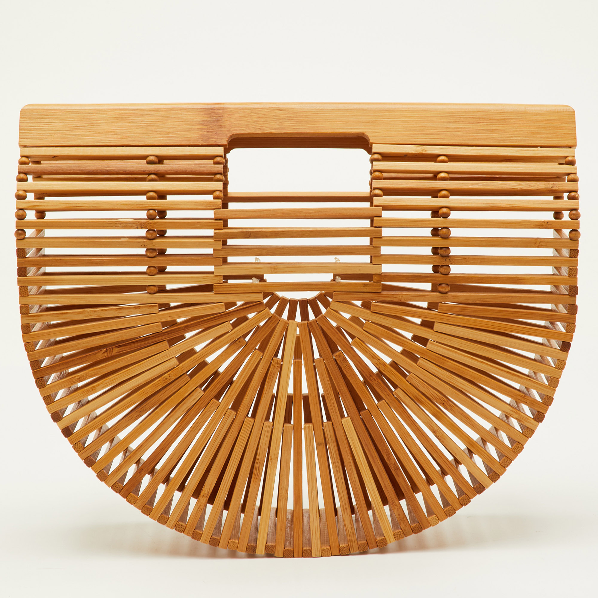 

Cult Gaia Ark Brown Bamboo Clutch