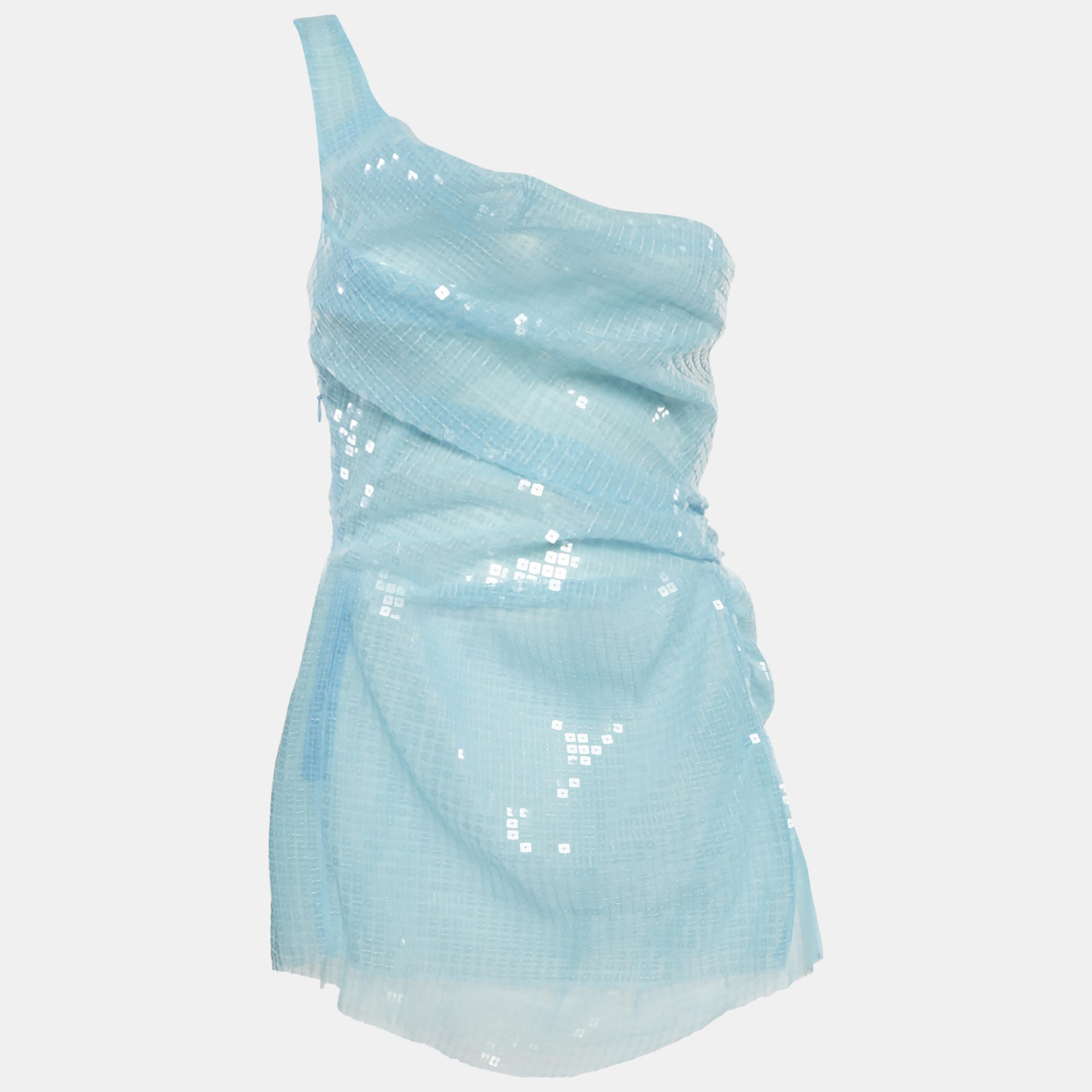 

Cultnaked Blue Sequin Ruche Moon Dress M, Black