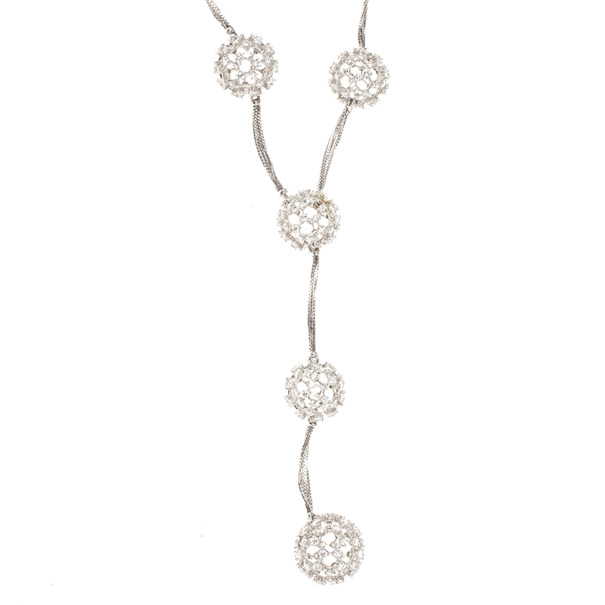 

Damiani Sphere Diamond Necklace, Silver