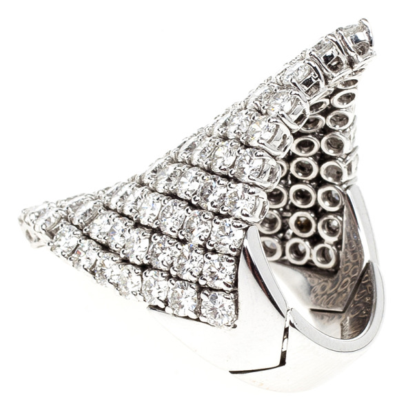 

Damiani Diamond Rhombus Shape Ring Size, Black